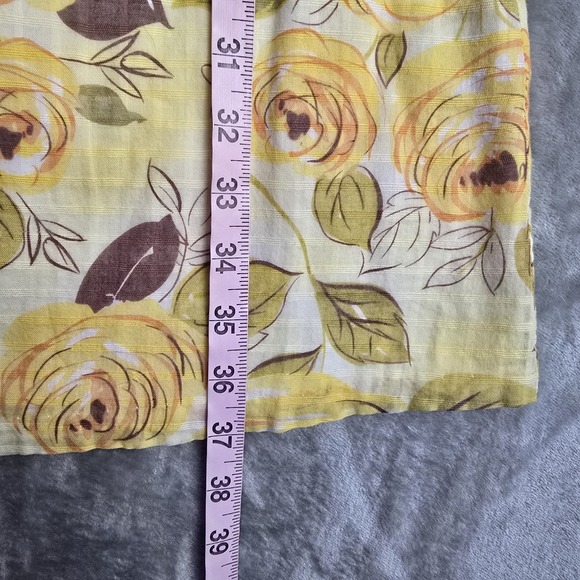 Cabi Y2K Milkmaid Floral Sundress 8 Yellow Brown Roses - Picture 5 of 9